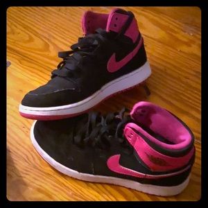 Jordan youth air retro 1 high basketball shoes